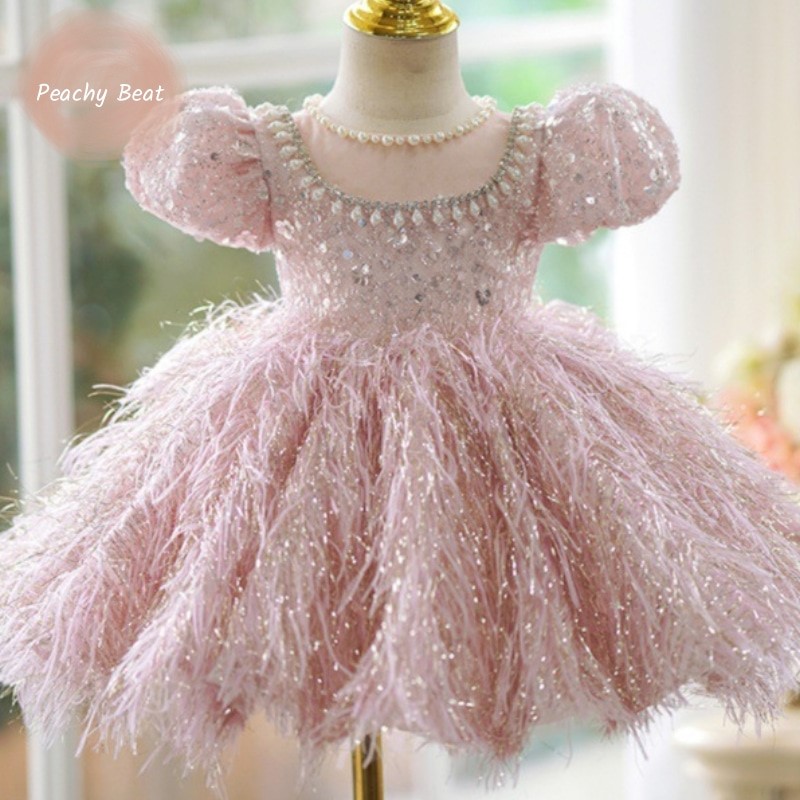 Musical Instrument For Babies - Mode Baby Meisje Prinses Pailletten Veren