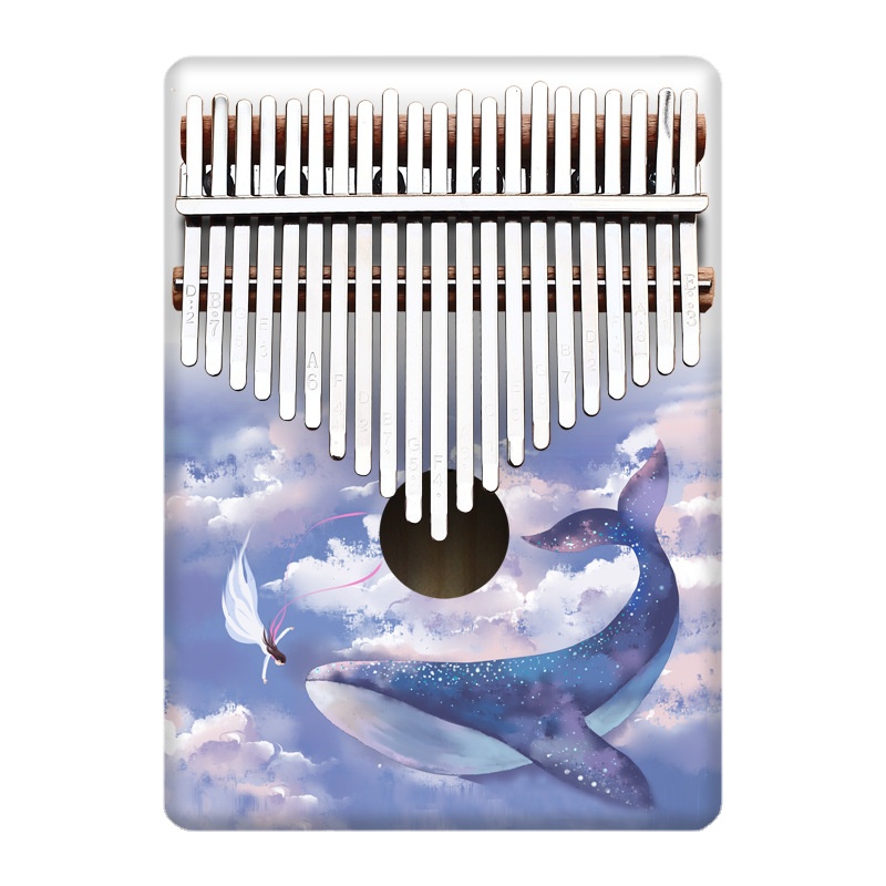 Musical Instruments Cartoon - Kleurrijke 21 Key Kalimba Kids Cartoon