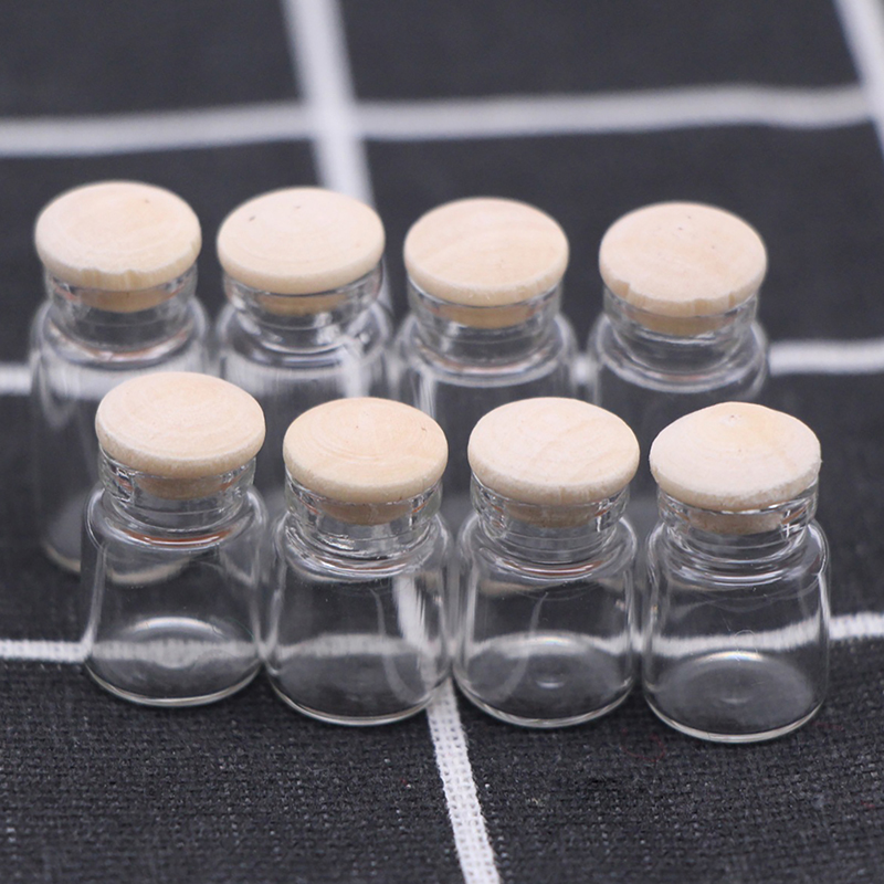 Musical Instrument Glass - 4 Stks/set Mini Glazen Snoepfles Poppenhuis