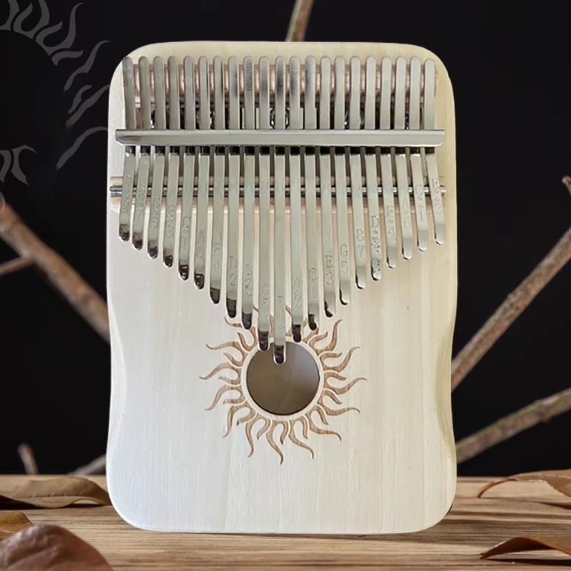 Musical Instrument Easy To Learn For Adults - 17-toetsen Kalimba massief houten draagbare duimpiano,
