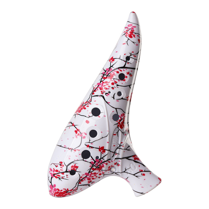 Musical Instrument Qin - 12-gaats C-sleutel hars Ocarina - Professioneel
