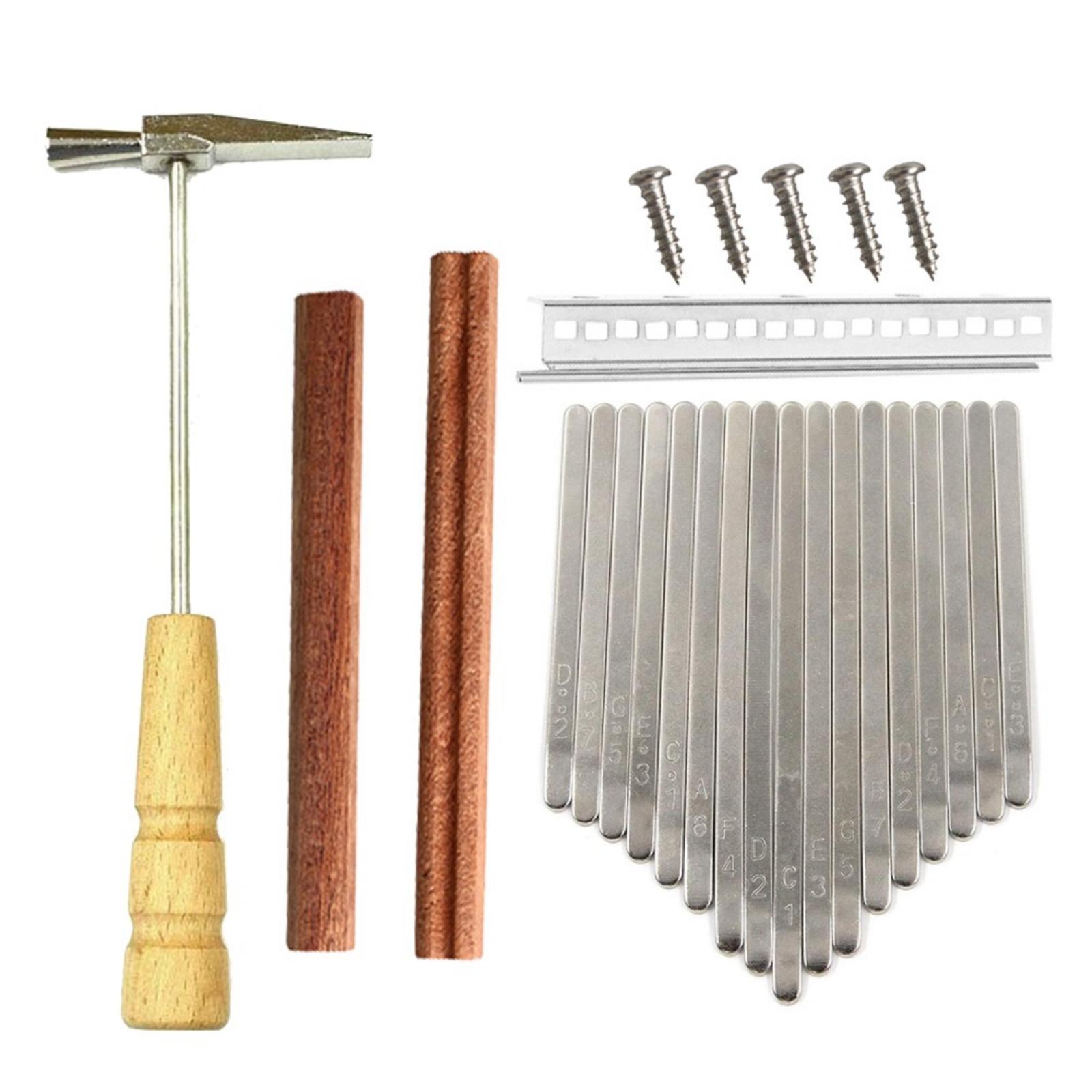 Musical Instrument Piano - DIY Kalimba Duimpiano 17 Toetsen Zilveren