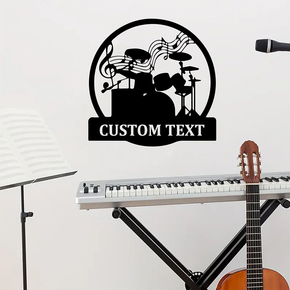 Musical Instrument Name - 1PC Creatief muziekinstrument Aanpasbare naam Vinyl