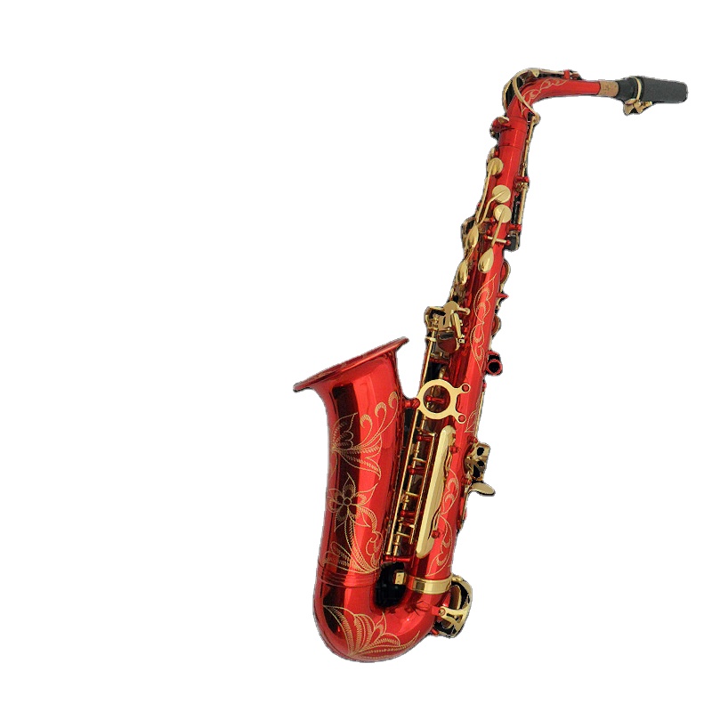 Musical Instrument Bassoon - Aanpasbare E-Flat Altsaxofoon In Rood Lak