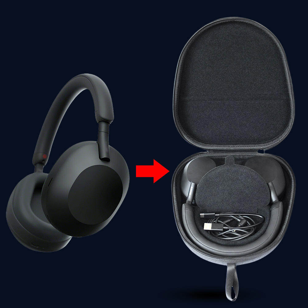 Sony Headphone Wh-1000Xm5 - Harde draagtas Schokbestendige beschermende harde hoes