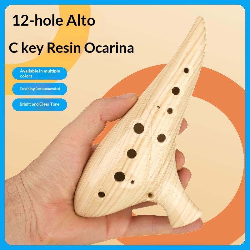 NIEUW 12-gaats Ocarina-instrum - Musical Instrument Qin recensie en prijs