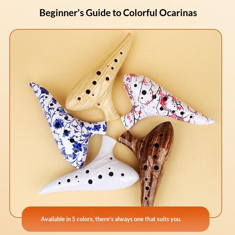 NIEUW 12-gaats Ocarina-instrum - Musical Instrument Qin recensie en prijs