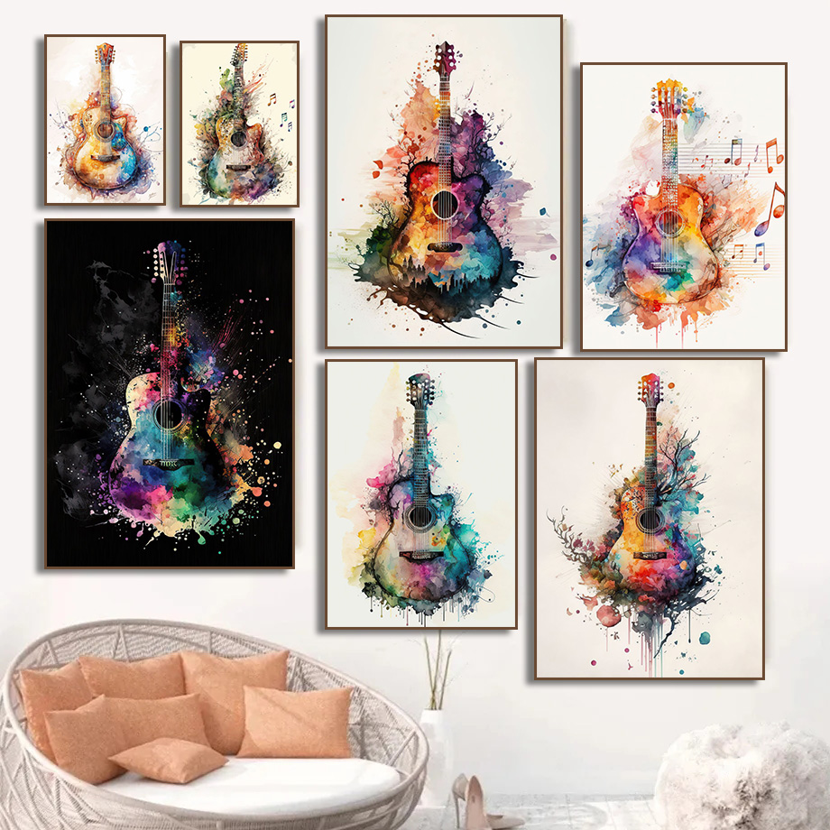 Muziekinstrument Gitaar Aquare - Picture Of Musical Instrument recensie en prijs