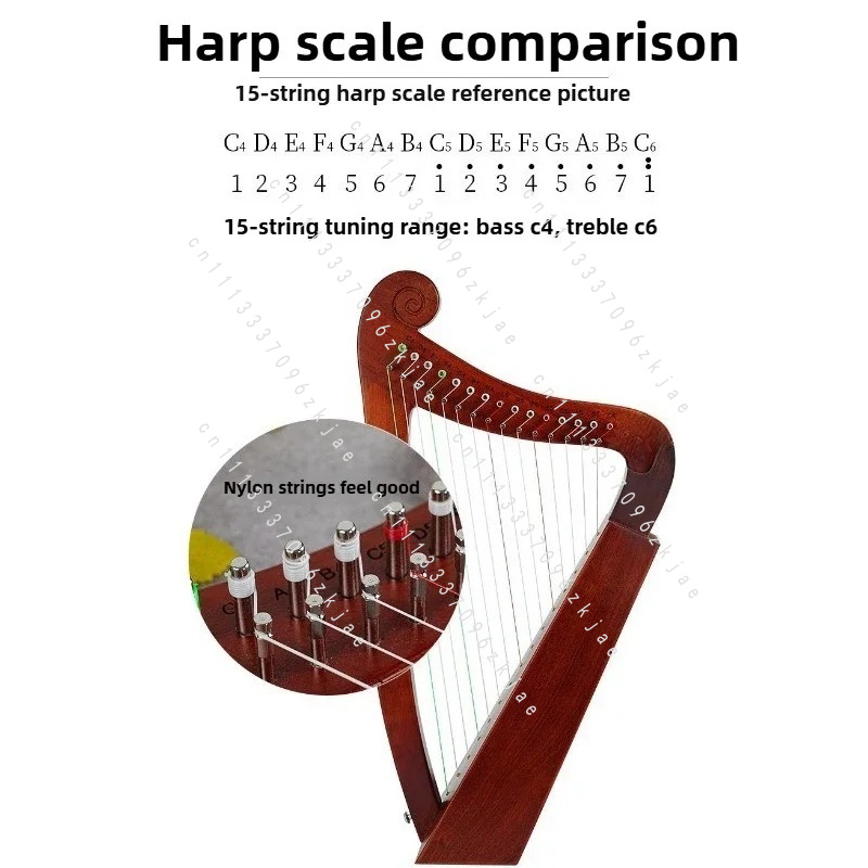Handgemaakte 15-toon harp gelu - Musical Instrument For Beginners recensie en prijs
