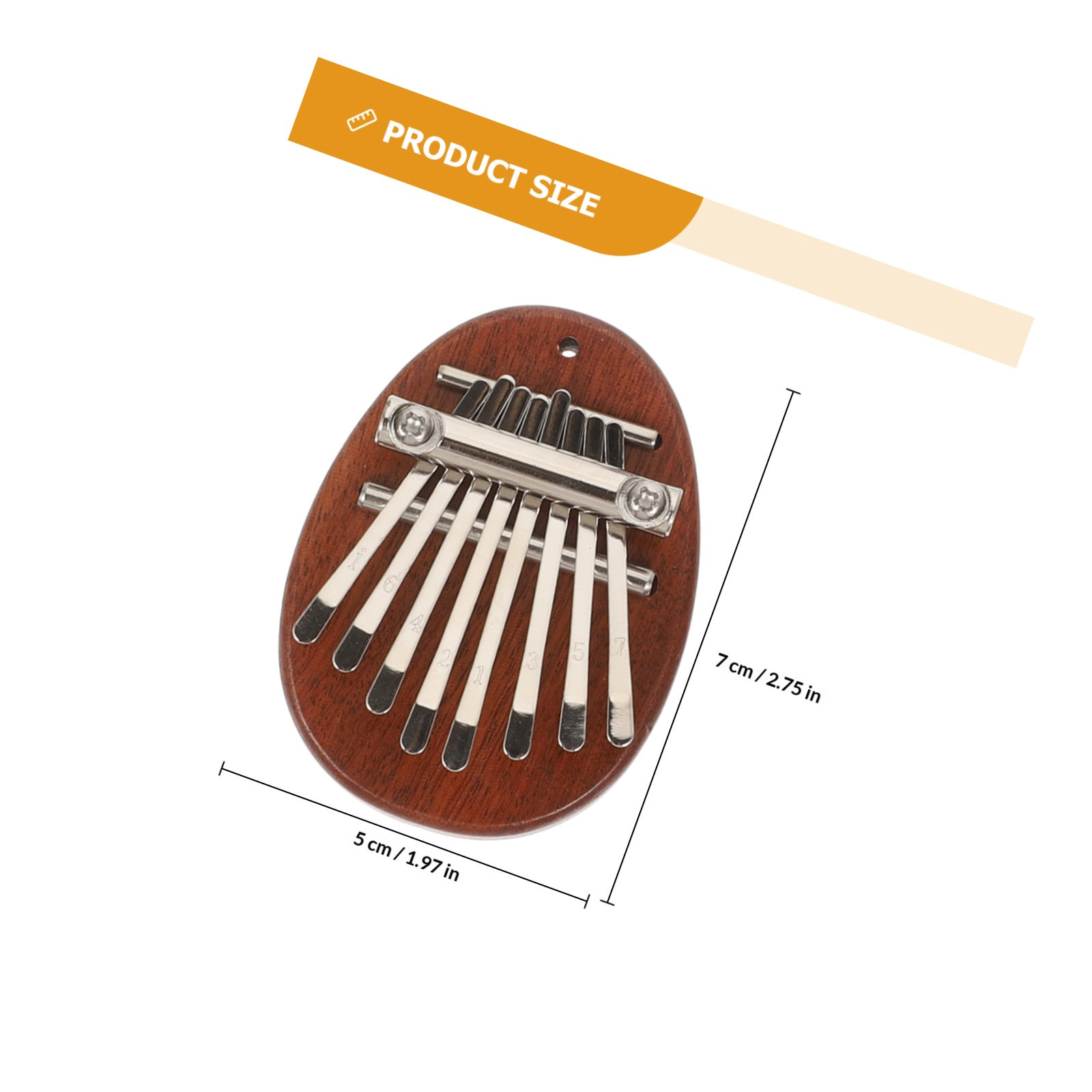 Houten Kalimba 8 toetsen duimp - Musical Instrument For Beginners recensie en prijs