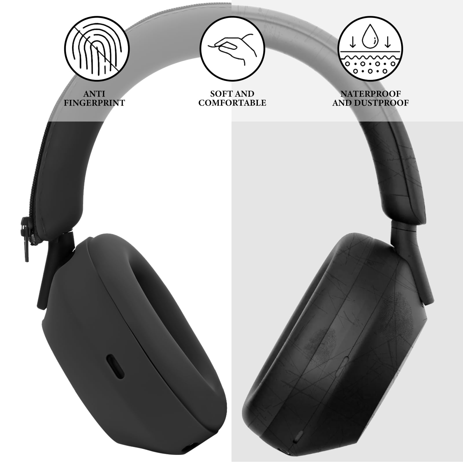 3-in-1 Siliconen Beschermhoes  - Sony Headphone Wh-1000Xm5 recensie en prijs