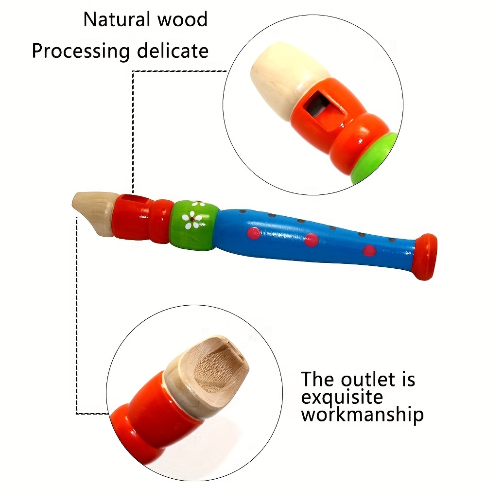 1 st Houten Fluit 6-Hole Kleur - Musical Instruments Cartoon recensie en prijs