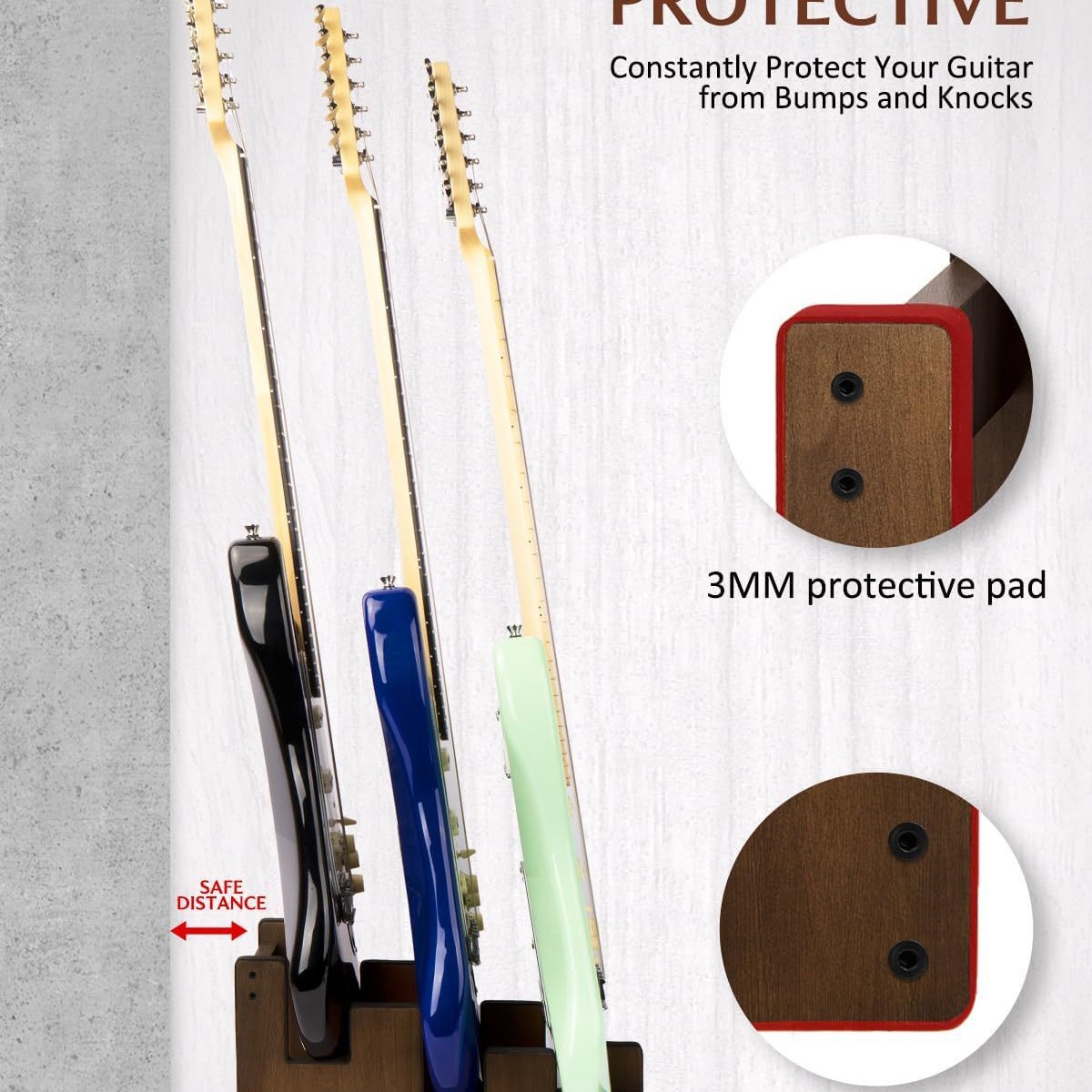 Houten gitaar opbergrek in tra - Violin Musical Instrument recensie en prijs
