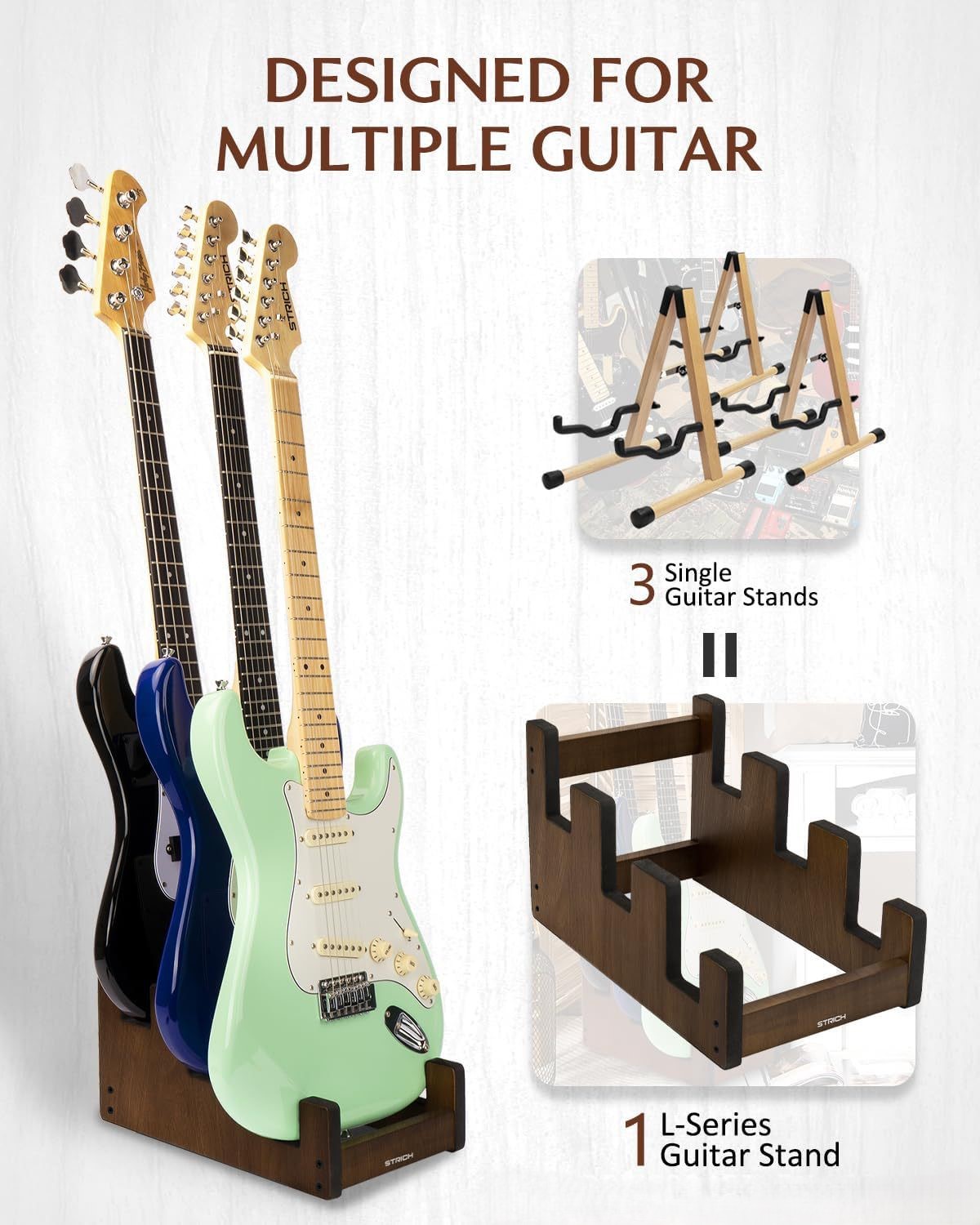 Houten gitaar opbergrek in tra - Violin Musical Instrument recensie en prijs