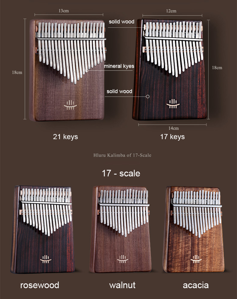 Hluru Kalimba 17 Toetsen Met G - Musical Instrument For Beginners recensie en prijs