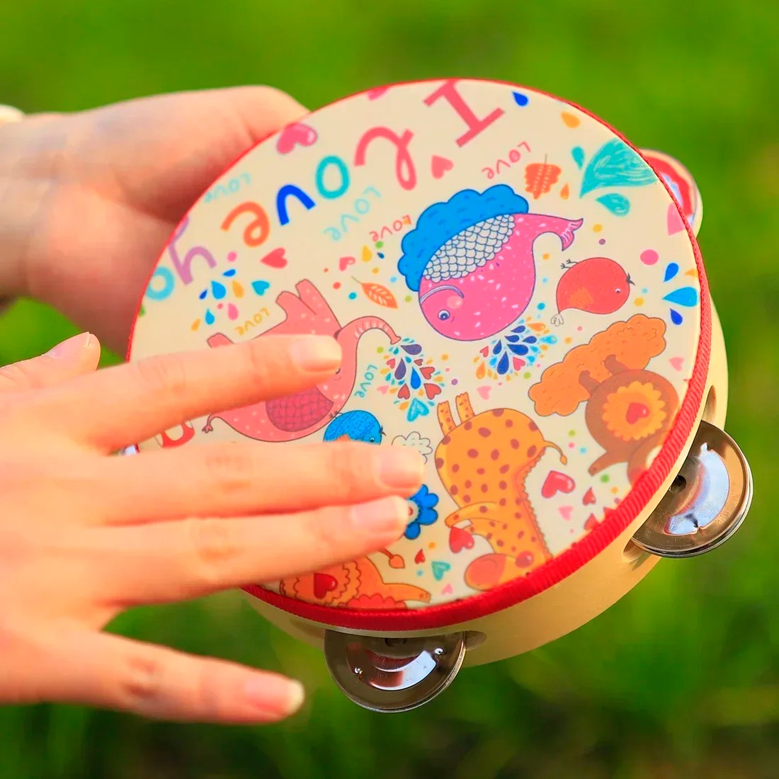 SLADE 6 Inch Tambourine Cartoo - Musical Instruments Cartoon recensie en prijs