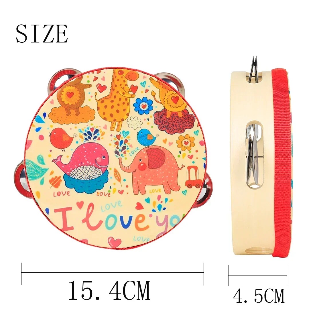 SLADE 6 Inch Tambourine Cartoo - Musical Instruments Cartoon recensie en prijs