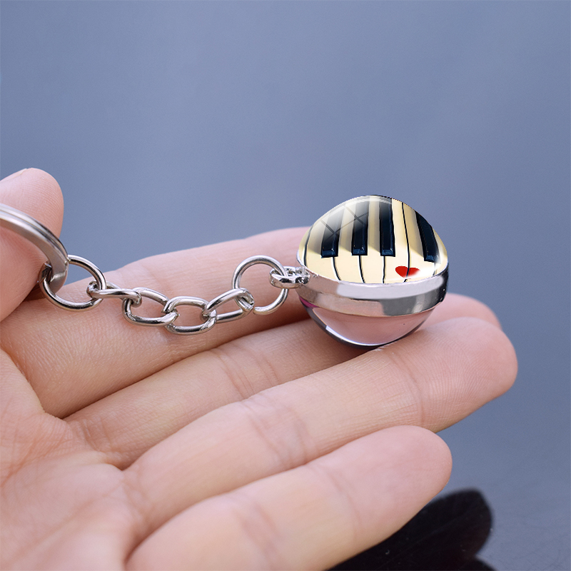 Piano sleutelhanger muziekinst - Musical Instrument Glass recensie en prijs