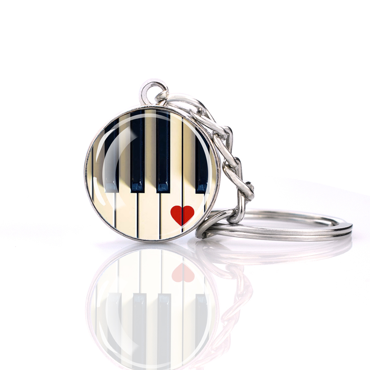 Piano sleutelhanger muziekinst - Musical Instrument Glass recensie en prijs