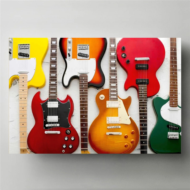 Vintage Rock Muziek Gitaar Can - Picture Of Musical Instrument recensie en prijs