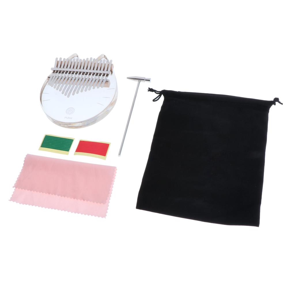Kalimba 17-toetsen acryl trans - Musical Instrument For Beginners recensie en prijs