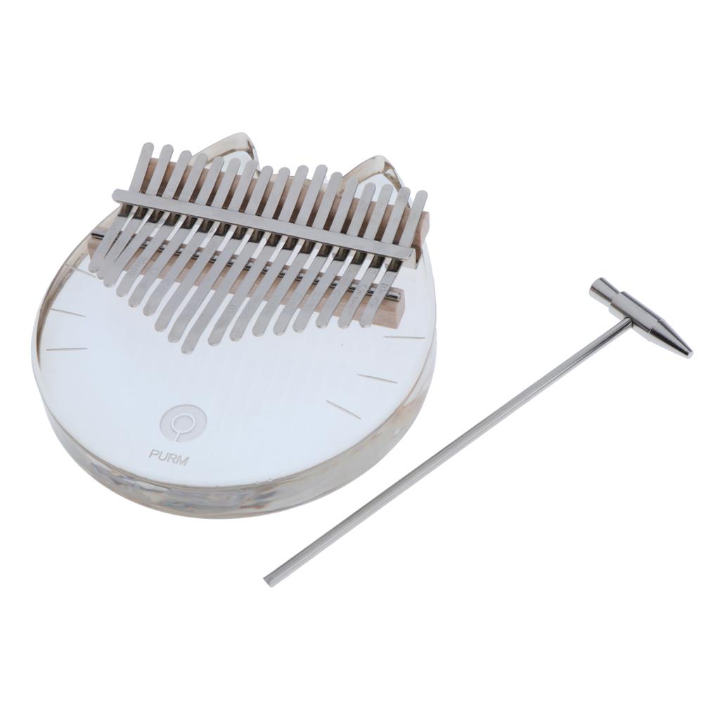 Kalimba 17-toetsen acryl trans - Musical Instrument For Beginners recensie en prijs