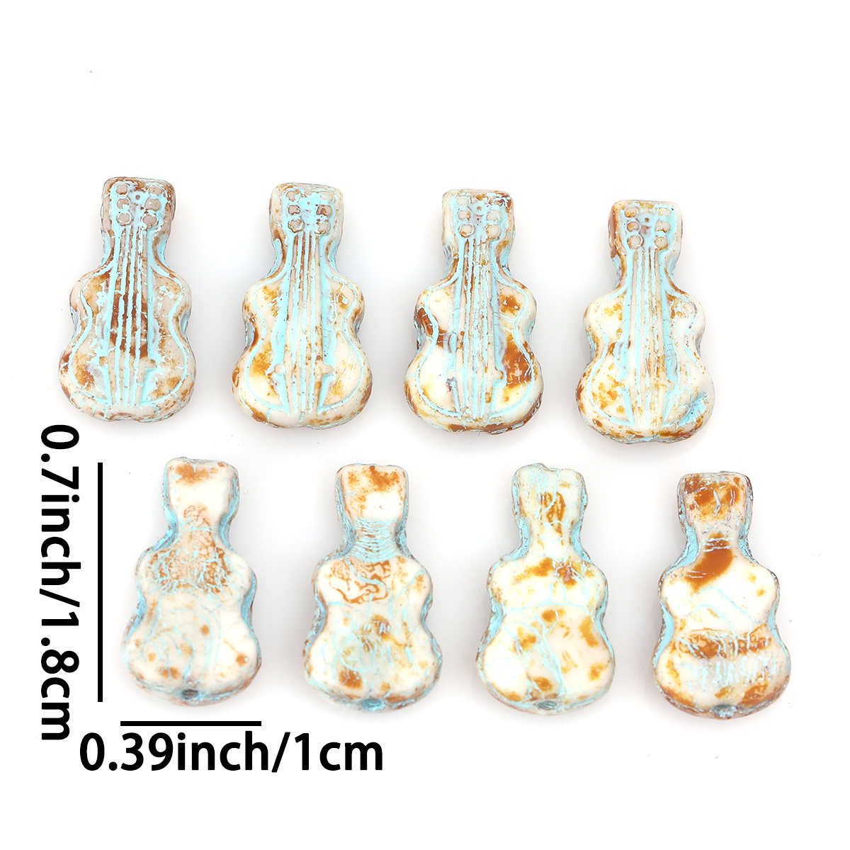 5 stks/10 stks Vintage Crackle - Musical Instrument Glass recensie en prijs